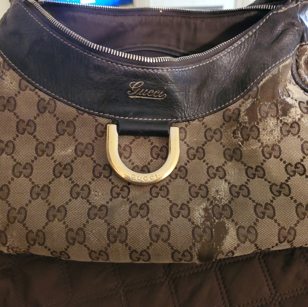 Gucci D ring Hobo